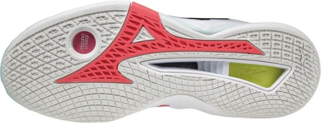 Mizuno Wave Stealth Neo Dames Sportschoenen - Volleybal Indoor 41 - wit/geel