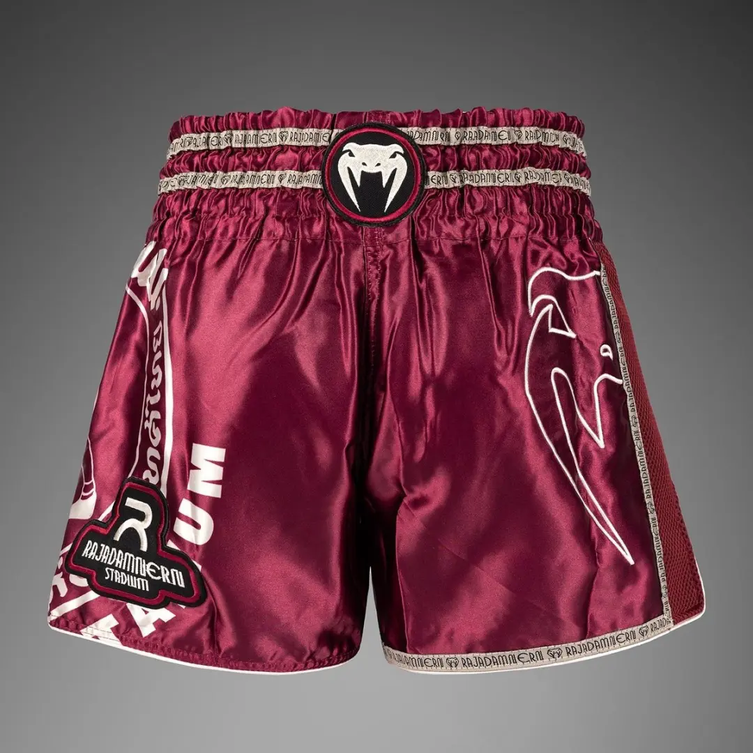 Venum x Rajadamnern Muay Thai Shorts S - Bordeauxrood