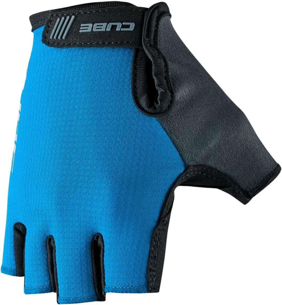 Cube Gloves Rookie Race Short Finger Topas Blauw
