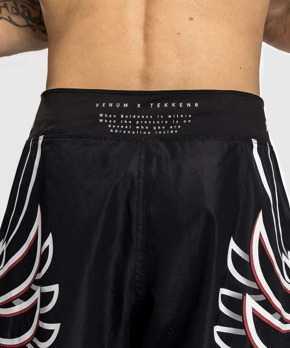 Venum x Tekken 8 Jin Kazama Fight Shorts - M - Blauw/Zwart/Wit