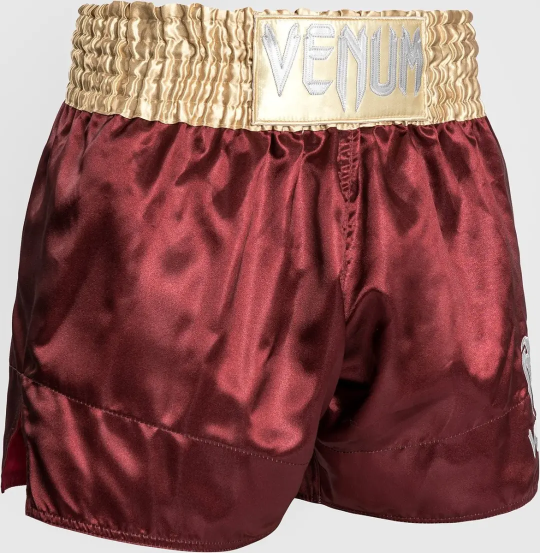Venum Classic Muay Thai Shorts M - Bordeaux/Goud/Wit