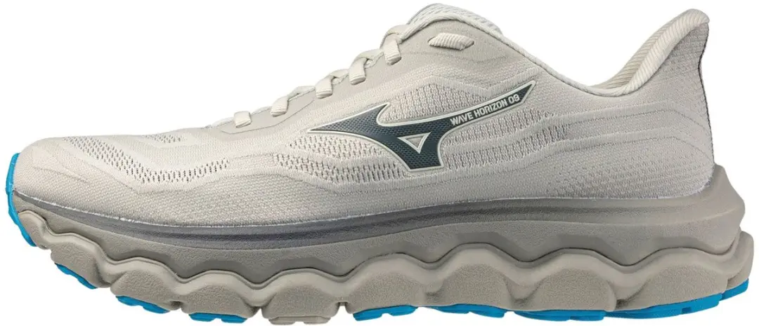 Mizuno Wave Horizon 9 Heren Hardloopschoenen 45 - Lichtblauw/Wit