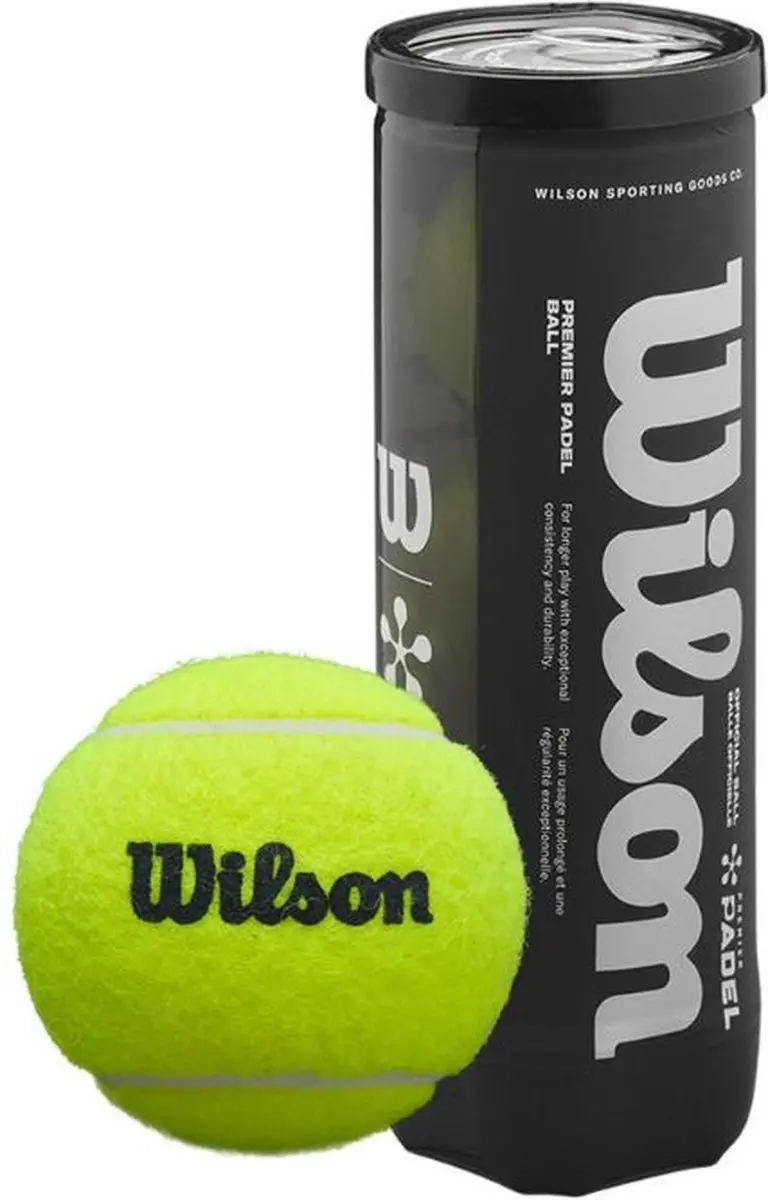 Wilson Padelballen Premier Padel - 3 Stuks Geel