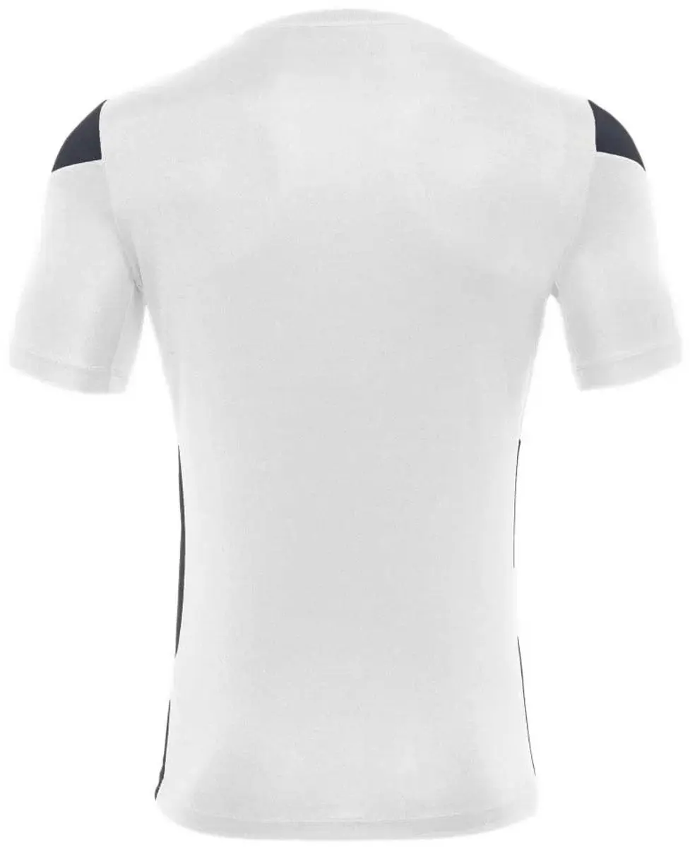 Macron Polis Shirt Korte Mouw Heren M - Wit/Antraciet