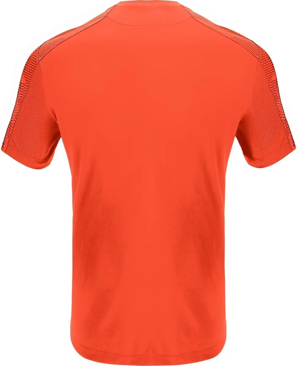 Macron Gede Shirt Korte Mouw Kinderen 140 - Oranje/Zilver