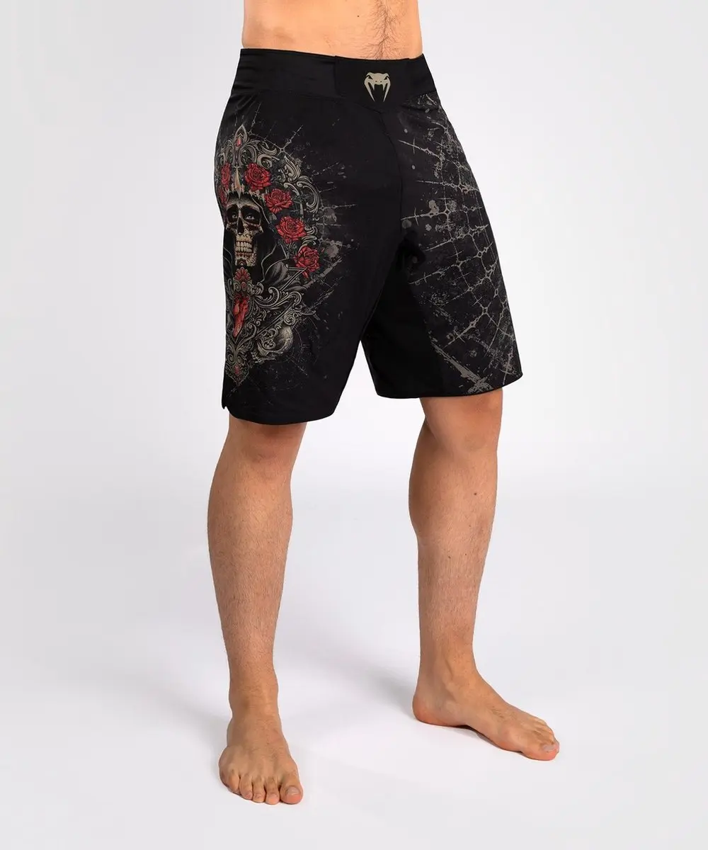 Venum Santa Muerte 5.0 Fight Shorts - S - Diep Zwart/Goud