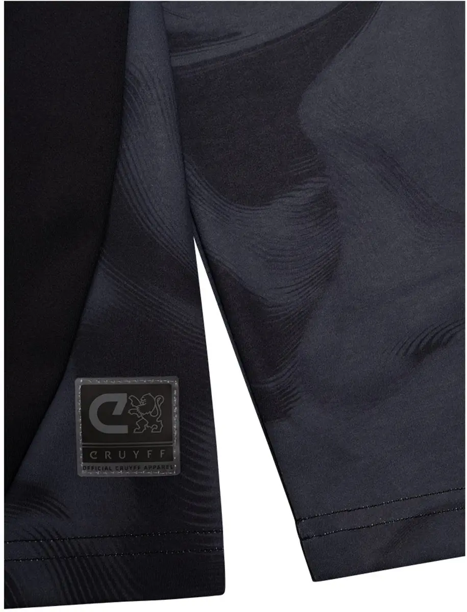 Cruyff Zip Top Sporttop 140 - Zwart/Goud