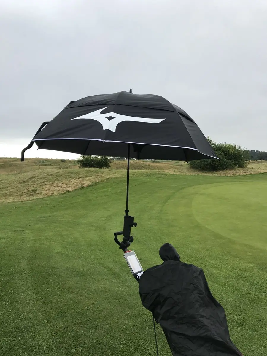 Mizuno Tour 55 Golfparaplu - Grijs Blauw