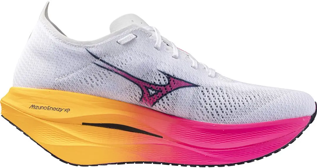 Mizuno Wave Rebellion Pro 3 Hardloopschoenen 40.5 - Wit/Rosa/Tango