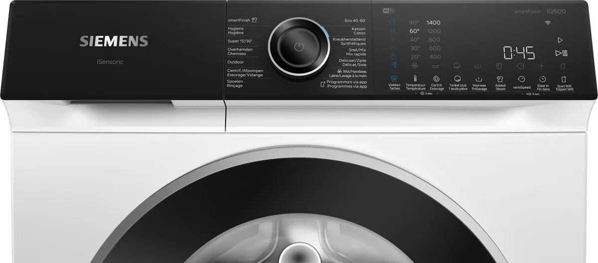 Siemens iQ500 WG44H203FG Wasmachine 9kg 1400rpm - Wit
