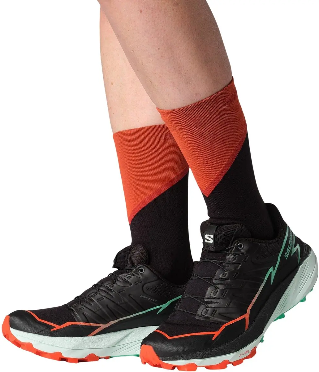 Salomon Thundercross Trailrunningschoen Dames - 40 - Zwart/Mintgroen/Rood
