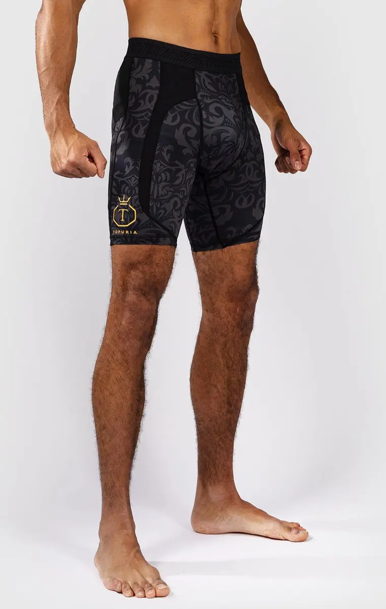 Venum x Ilia Topuria Unmatched Vale Tudo Short - M - Zwart/Goud