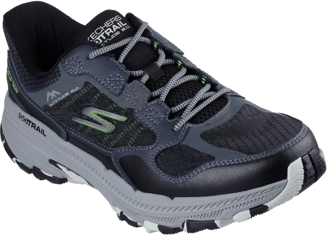Skechers Go Run Trail Altitude Leren Sneakers 40 - Zwart