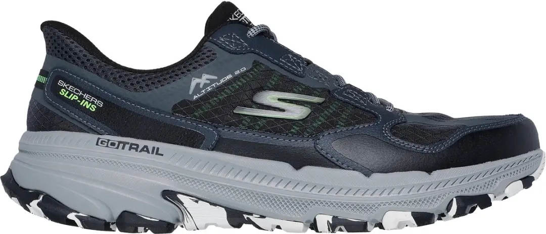 Skechers Go Run Trail Altitude Leren Sneakers 40 - Zwart