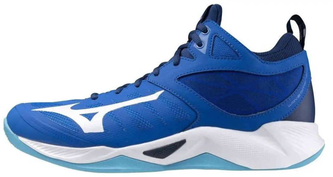 Mizuno Wave Dimension Mid Heren - Blauw/Wit