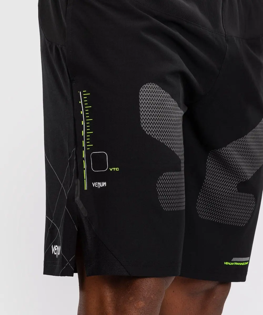 Venum Training Camp 4.0 Short - L - Zwart/Neo Groen