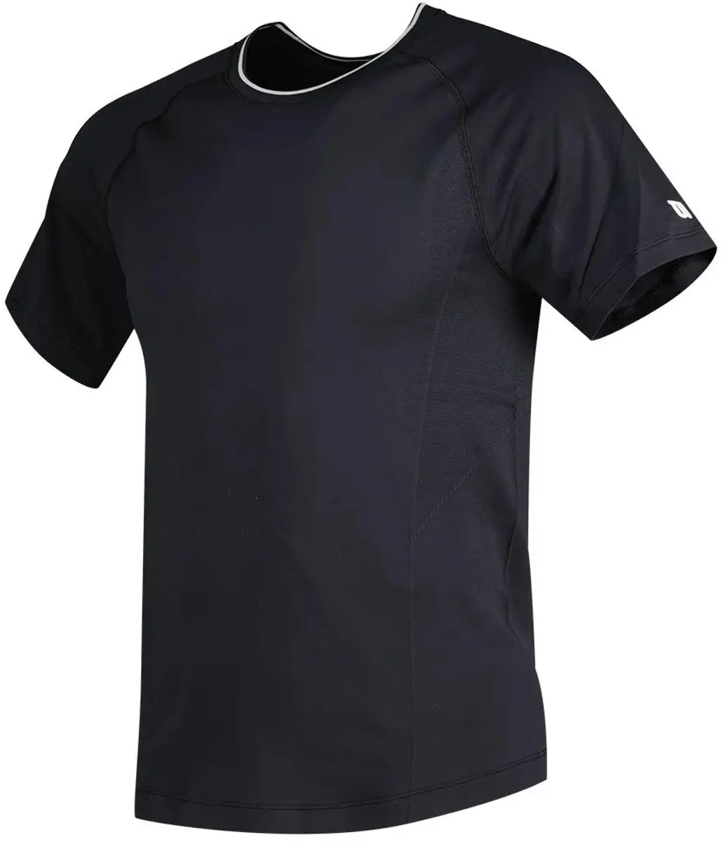 Wilson Team Seamless Crew T-shirt M - Zwart