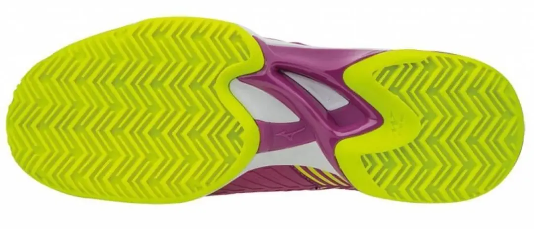 Mizuno Wave Exceed Tour 3CC Tennisschoenen Dames - 42 - AG - Paars/Geel