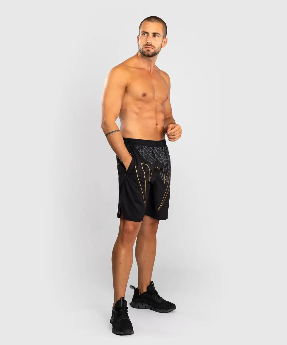 Venum Serpenti Training Shorts XL - Zwart/Zilver/Goud