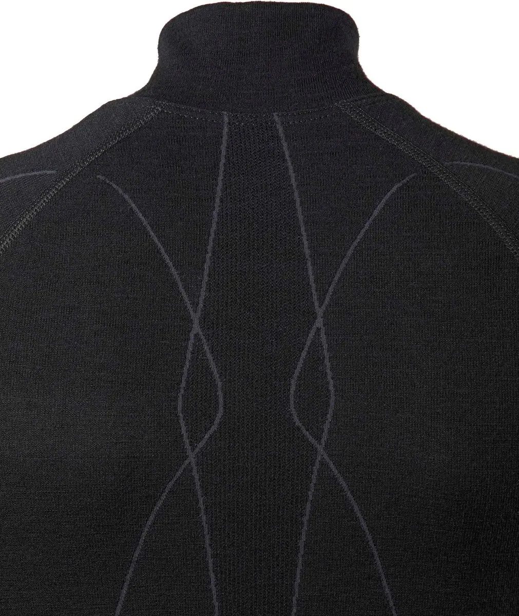 Falke Wool Tech Zip Shirt Dames - L - Zwart