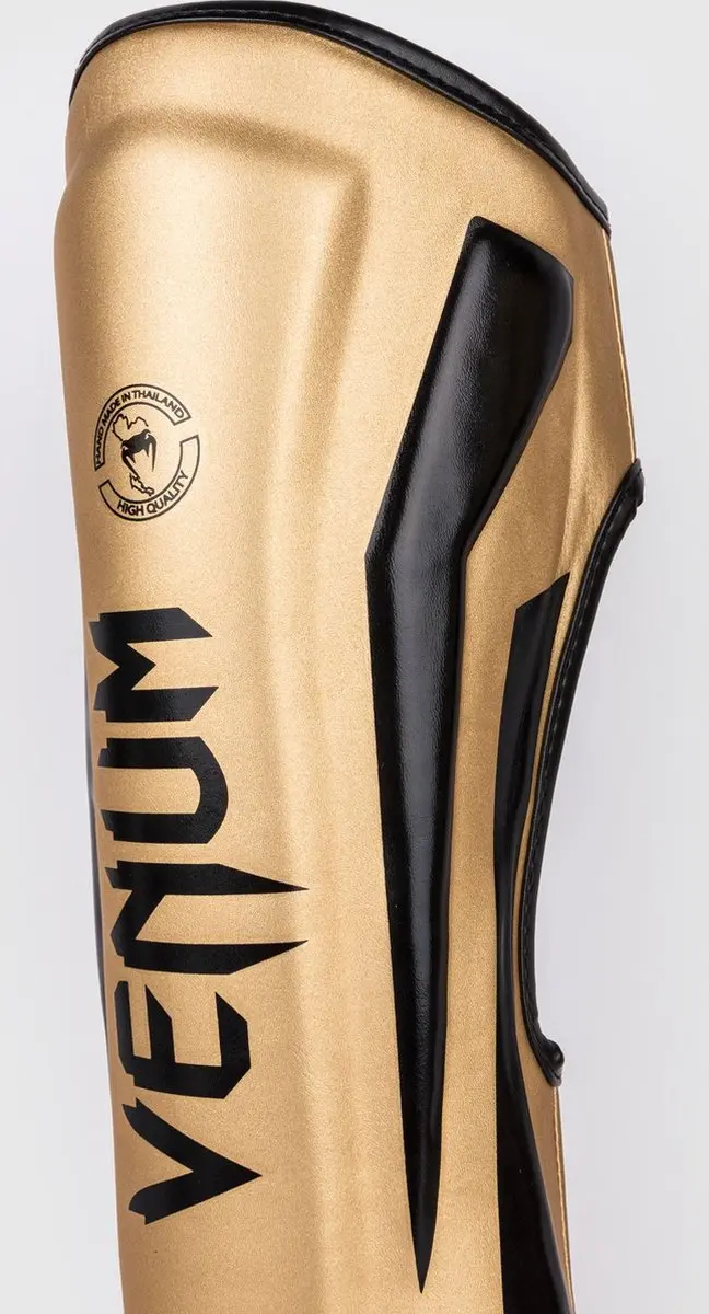 Venum Elite Kickboks Scheenbeschermers - L - Goud/Zwart