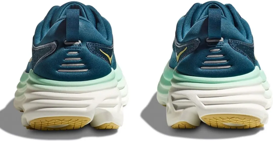 Hoka Bondi 8 Sportschoenen - 44 2/3 - Blauw/Wit/Geel