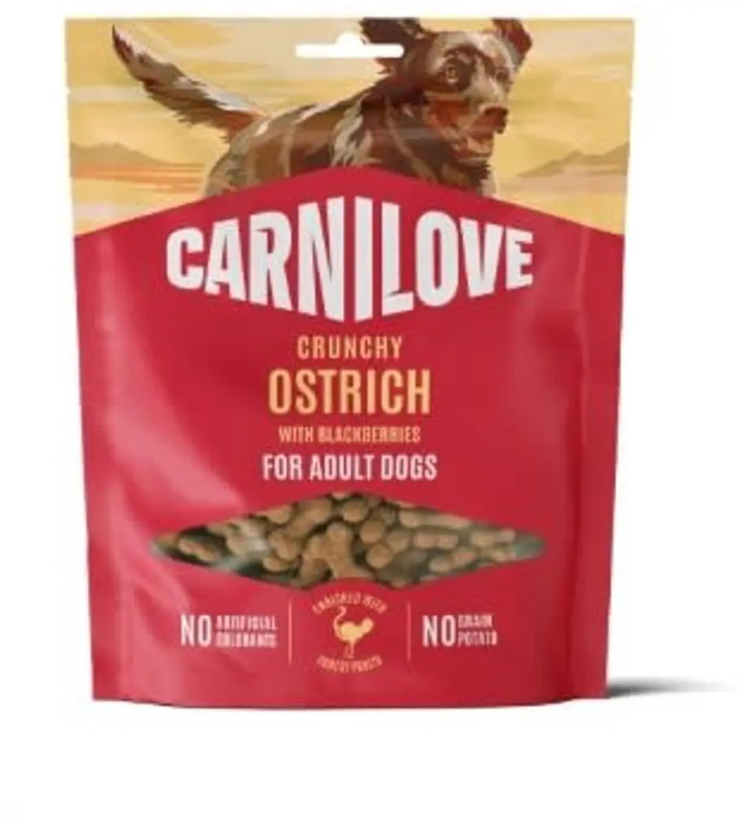 Carnilove Crunchy Snack Struisvogel & Zwarte Bes 200g