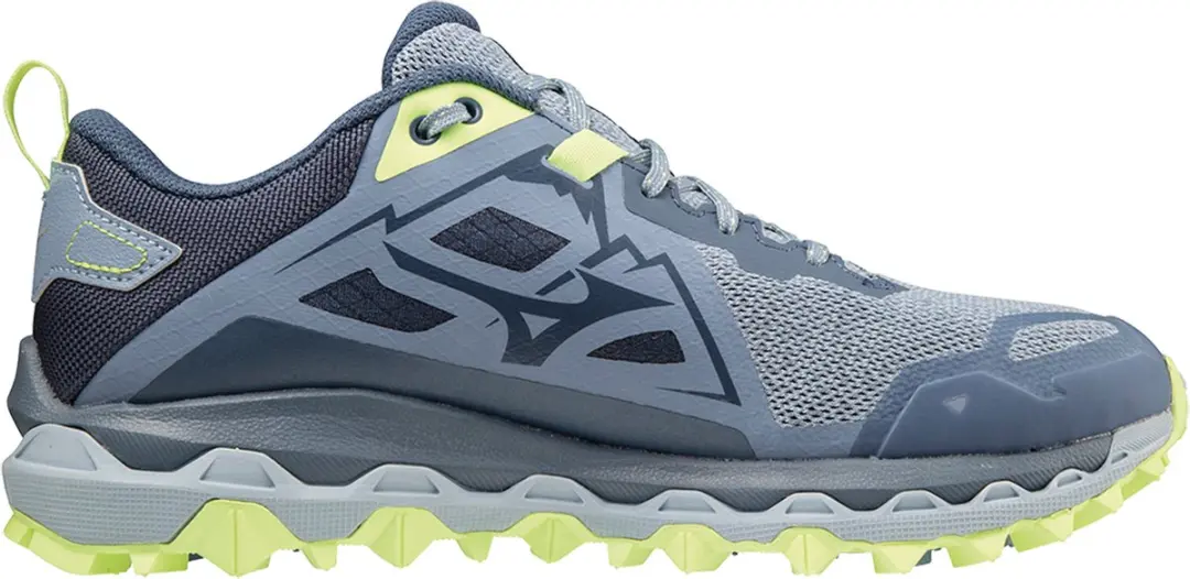 Mizuno Wave Mujin 8 Sportschoenen - 41 - Grijs/Blauw Lichtgroen