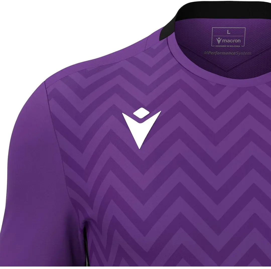 Macron Scorpio Keepershirt Korte Mouw - Paars/Zwart XXL