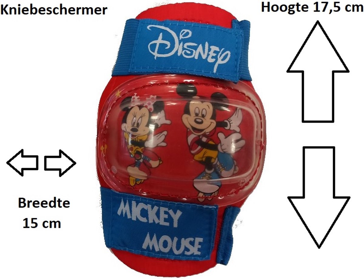 Disney Mickey Mouse - Skate set - Beschermset Kinderen - Maat S - Kleur Rood/Blauw