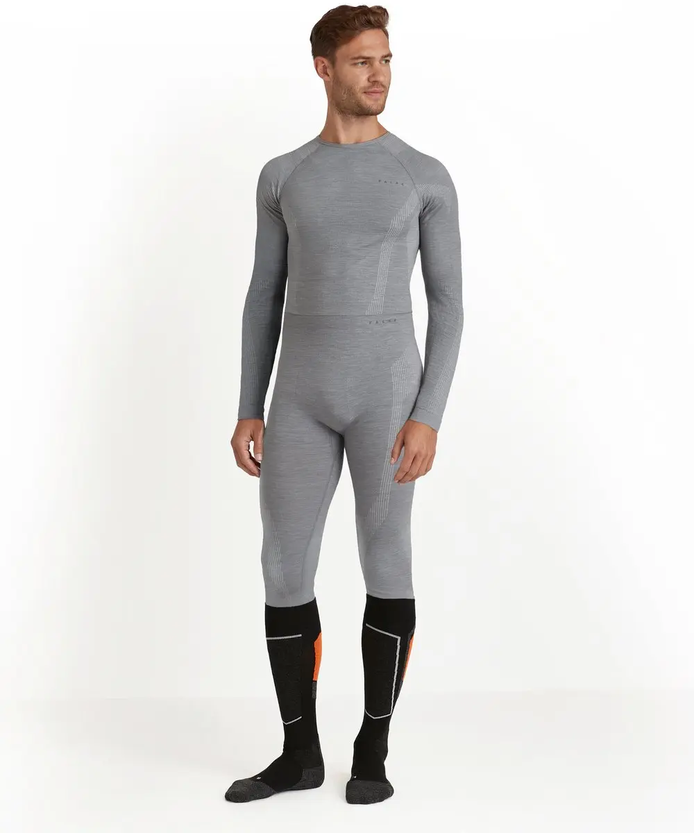 Falke 3/4 Wool-Tech Tights - XL - Grijs