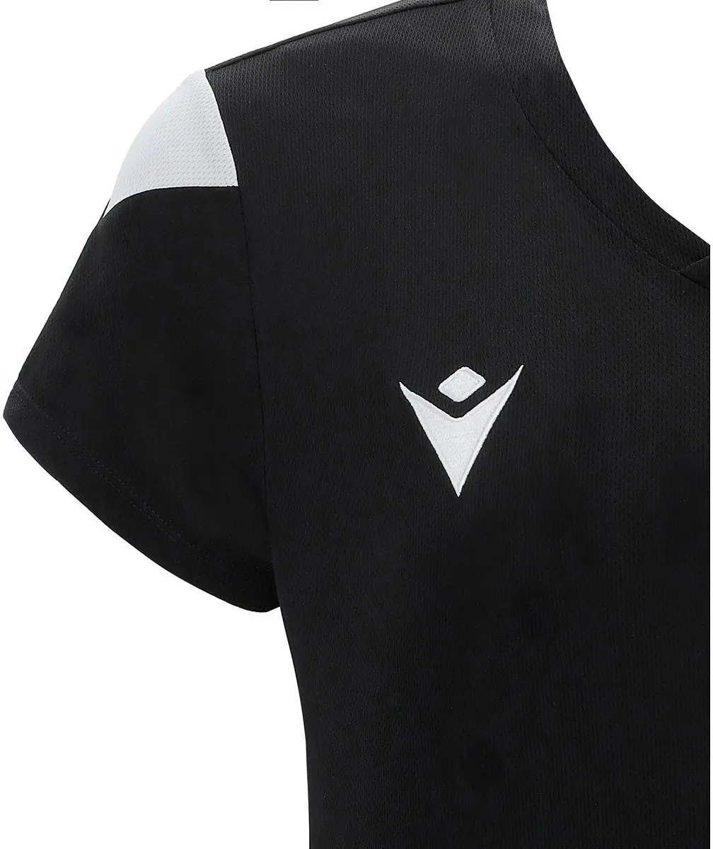 Macron Oxygen Shirt Dames Korte Mouw - XL - Zwart/Wit