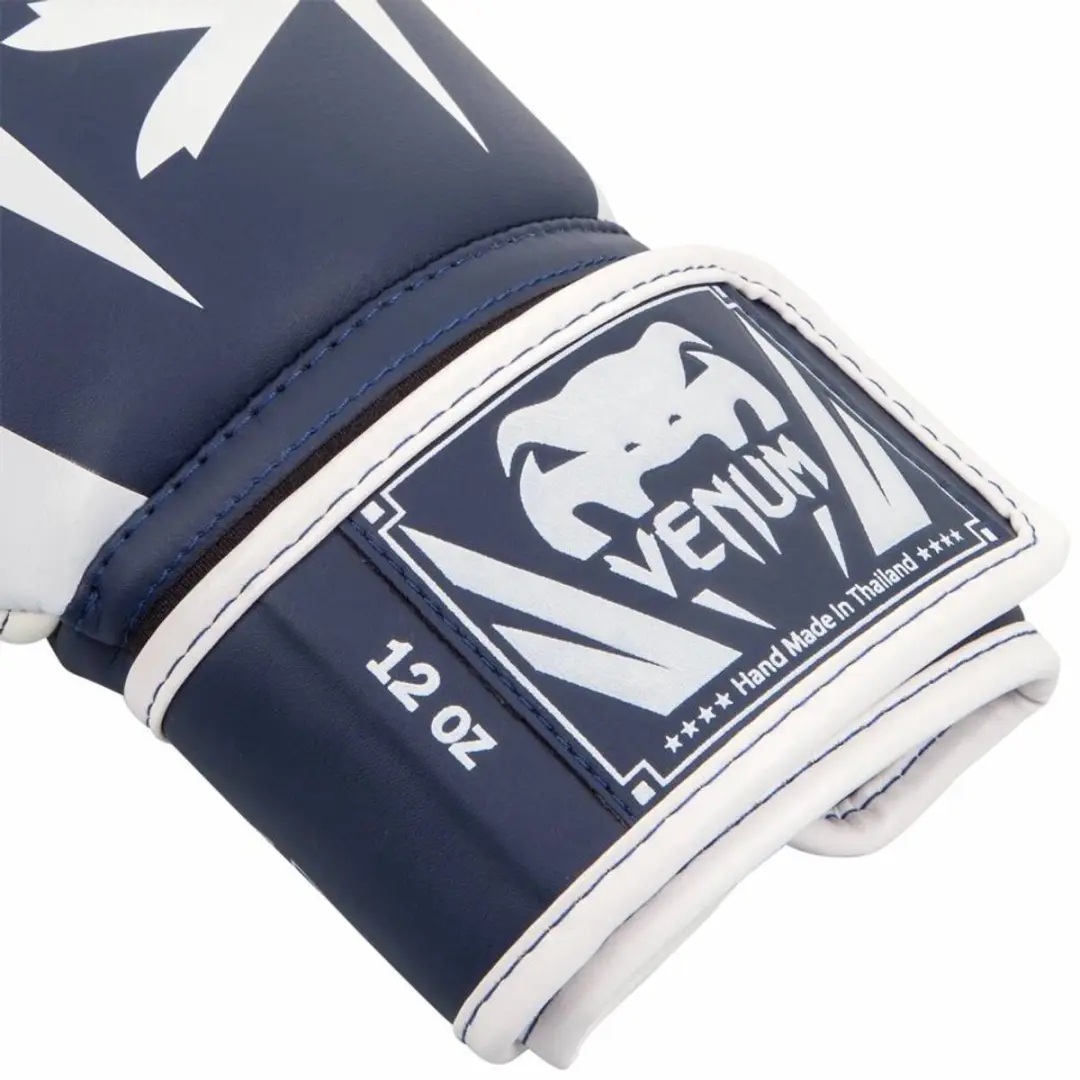 Venum Elite Bokshandschoenen 8 OZ - Navy/Wit - afbeelding 6 van 6
