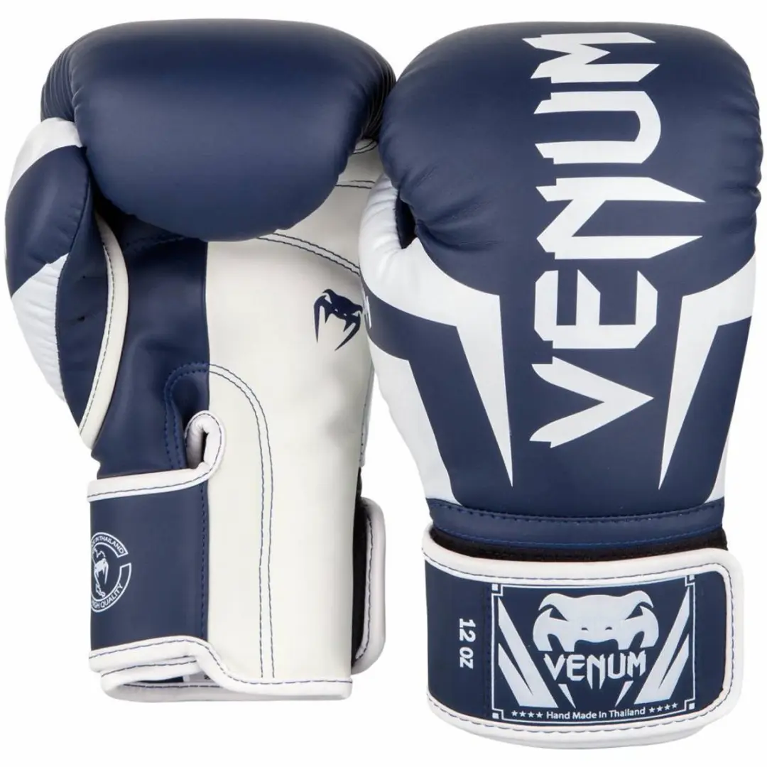 Venum Elite Bokshandschoenen 8 OZ - Navy/Wit - afbeelding 5 van 6