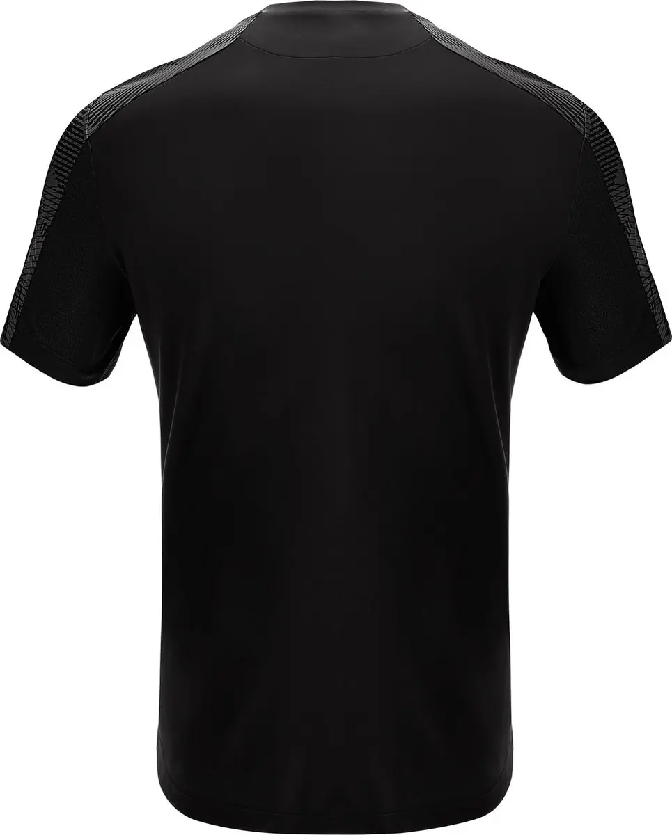 Macron Gede Shirt Korte Mouw Heren - Zwart/DG - Maat S