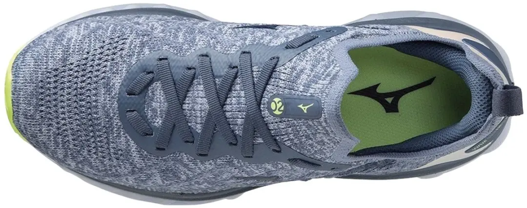 Mizuno Wave Sky Neo 2 Dames Hardloopschoenen 39 - Grijs/Blauw/ Groen
