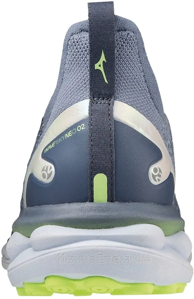 Mizuno Wave Sky Neo 2 Dames Hardloopschoenen 39 - Grijs/Blauw/ Groen