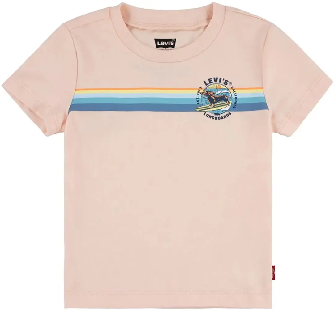 Levi's Kids Retro Stripe Surf T-shirt - 18 Maanden - Roze - afbeelding 6 van 6