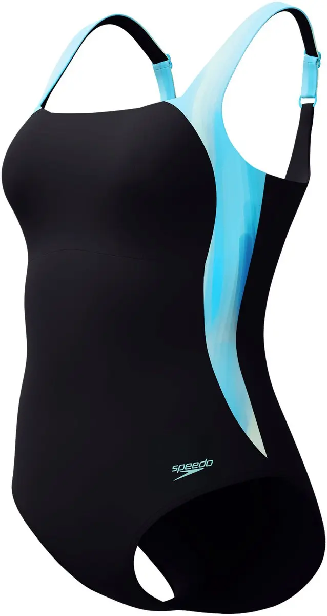 Speedo ECO Lunalustre Sportbadpak - Maat 44 - Zwart/Blauw
