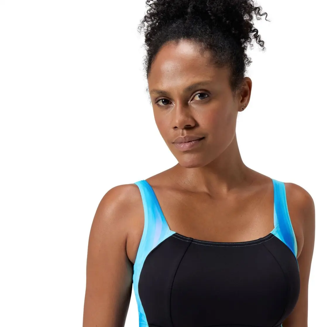 Speedo ECO Lunalustre Sportbadpak - Maat 44 - Zwart/Blauw