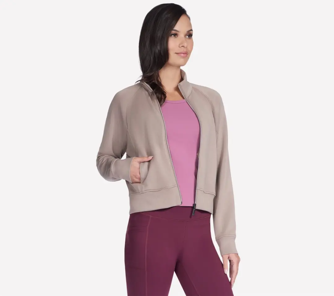 Skechers Cozy Luxe Elevate Jacket Dames - L - Desert