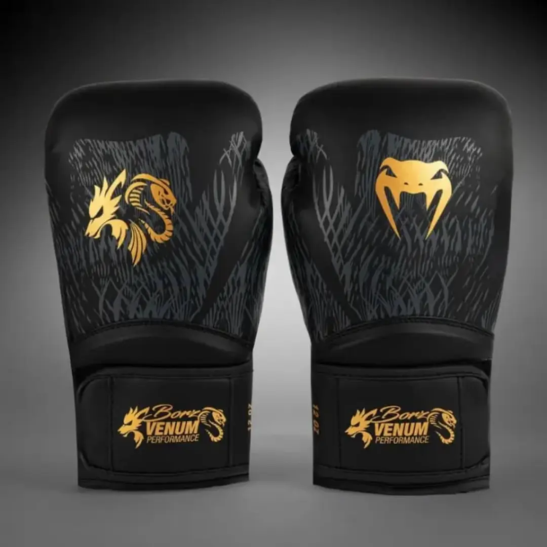 Venum X Chimaev Wild Borz Bokshandschoenen 16oz - Zwart/Goud