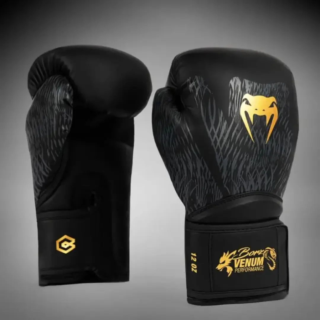 Venum X Chimaev Wild Borz Bokshandschoenen 16oz - Zwart/Goud