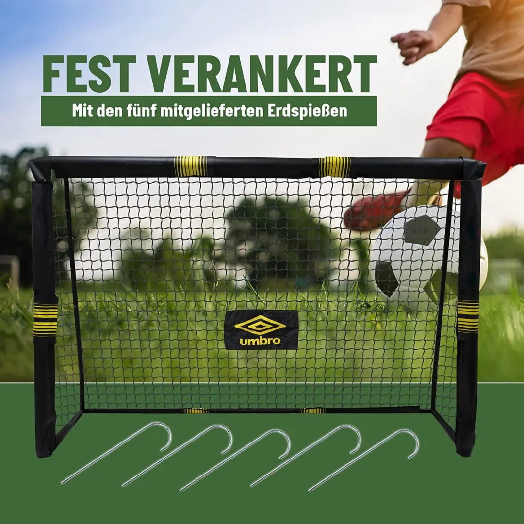 Umbro Voetbaldoel 180x120x60cm - Zwart - afbeelding 2 van 6