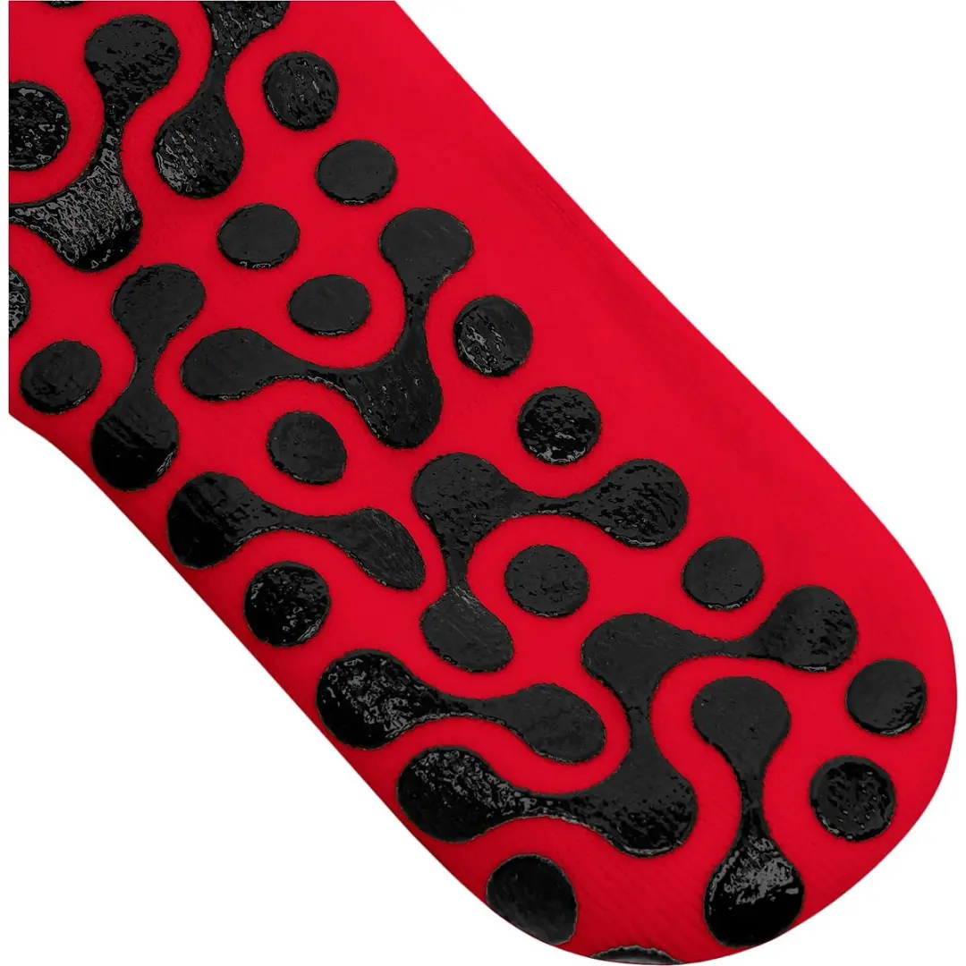 Macron Gripfit Gripsokken Rood/Wit - Maat 43/46