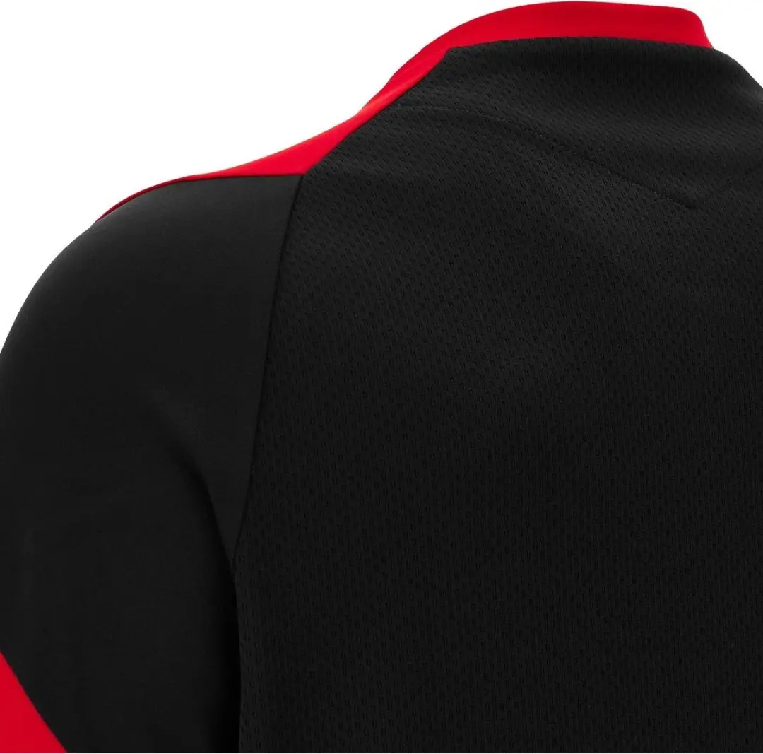 Macron Glory Golem Shirt Kinderen - Zwart/Rood - Maat 11-12Y