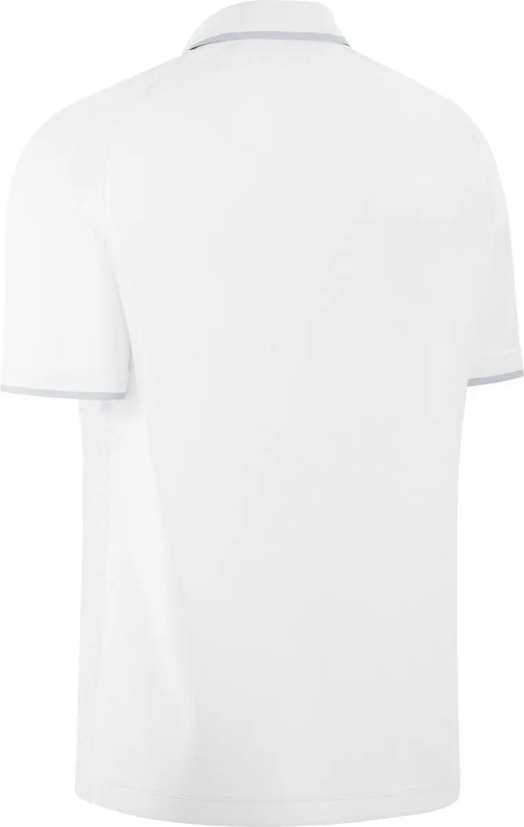 Macron Glory Aulos Polo Heren 5XL - Wit/Zilver