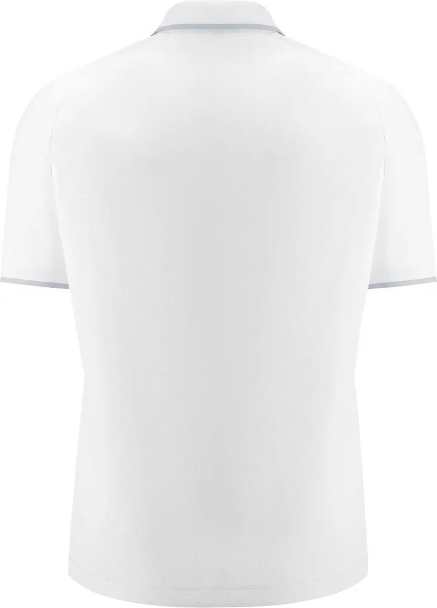 Macron Glory Aulos Polo Heren 5XL - Wit/Zilver