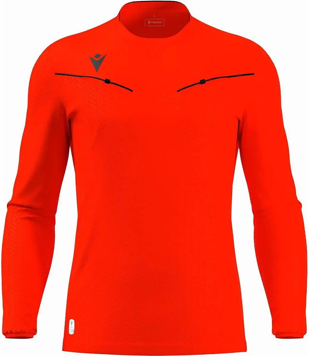 Macron Ponnet Eco Scheidsrechtersshirt Heren - Fluorood Rood - 3XL