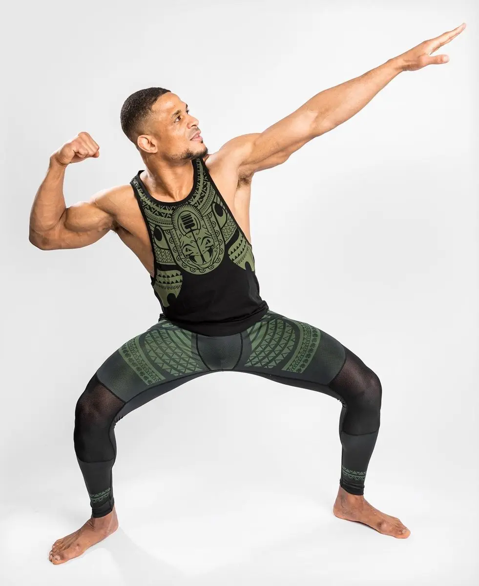 Venum Nakahi Sports Legging Spats - L - Zwart/Kaki